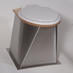 Urine separating compost toilet pedestal