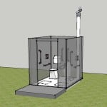 Self build compost toilet Sketchup model
