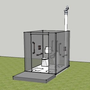 Sketchup compost toilet