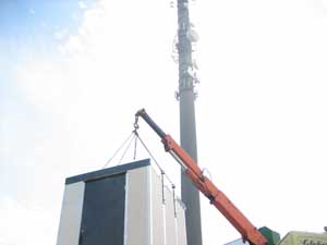 Natsol Toilet being installed on a national grid site