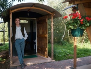 compost toilet for shepherd's hut campsite