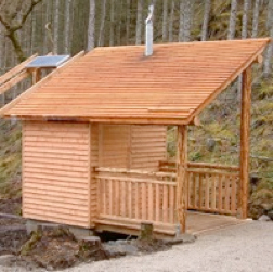 Customer designed building for natsol compost toilet