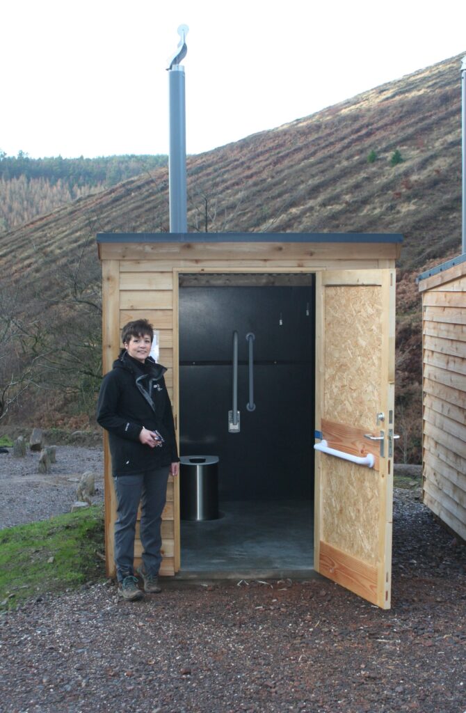 One of 8 Zero Discharge Toilets supplied to Natural Resouces Wales for a forest site
