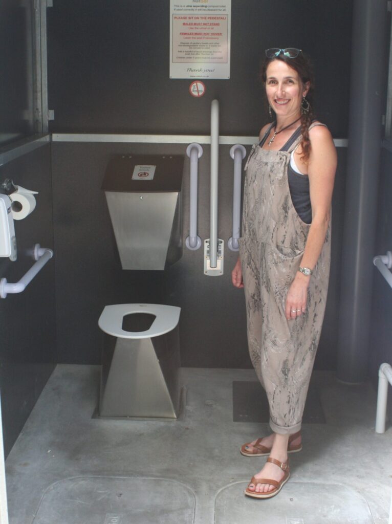Internal view of NatSol composting toilet at Cultivate, Newtown