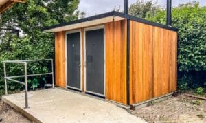 Zero Discharge toilets at a sculpture park