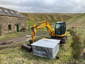 Remote toilet in North Pennines